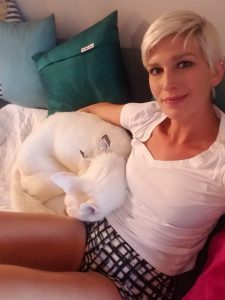 Mika at home with Violeta